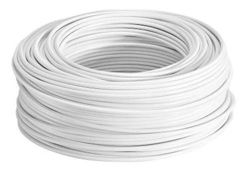 Imagen 1 de 5 de Cable Eléctrico Thhw Blanco Calibre 8 100 Metros Argos