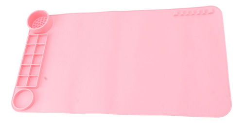 Alfombrilla De Silicona Para Manualidades, Color Rosa, 19.7
