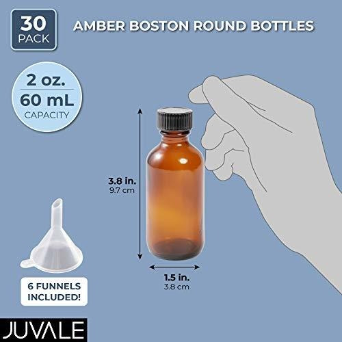 Contenedor Rellenable - Botellas Boston Redondas De Ámbar Co