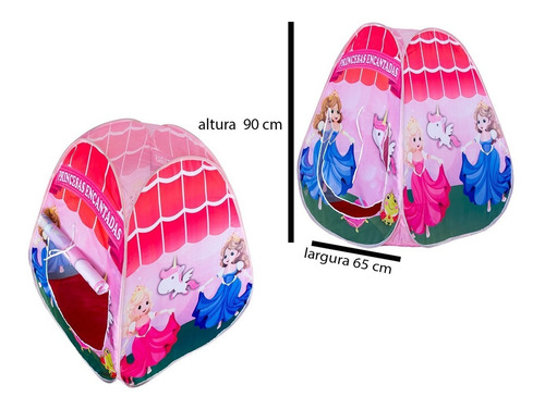 Barraca Infantil Piscina Bolinhas Menina C/50 Bolinhas