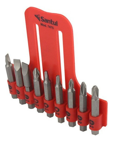Juego 9 Puntas Para Desarmador Combinadas Santul 7475