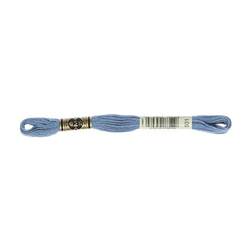 Hilo De Algodón Bordado Dmc De 6 Hilos, Color Azul Envejecid