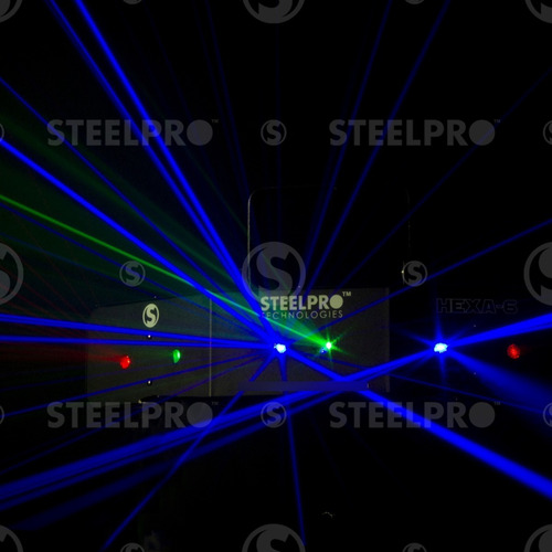Imagen 5 de 8 de Steelpro - Laser Rgb - 6 Canales - Dmx512 - Hexa6