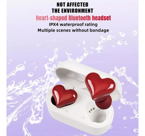 . Auriculares Bluetooth En Forma De Corazón