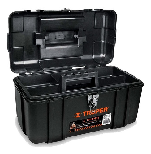 Imagen 3 de 4 de Caja Para Herramienta 17 PuLG Truper Chp-17x Reforzada Calidad Industrial Negro Mv Electronica