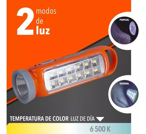 Lámpara Portátil Led 3.5 W Batería Recargable 4 H Tecnolite Color