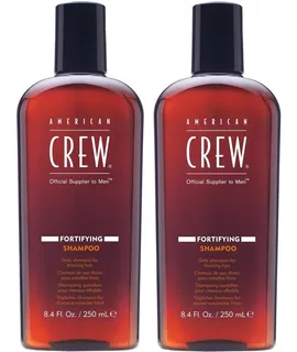 Dúo Shampoo Fortalecedor Fortifying American Crew Men 250ml