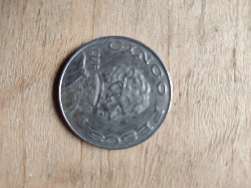 Moneda Cinco Pesos Ignacio Allende 1976