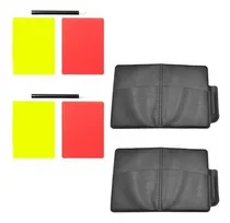 Comprar 2 Juegos De Tarjetas De Árbitro De Fútbol, Tarjetas Con