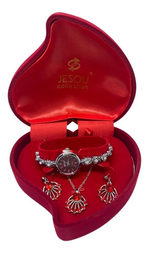 Regalo Reloj Cadena Joyas Cofre Estuche Mujer Amor Y Amistad