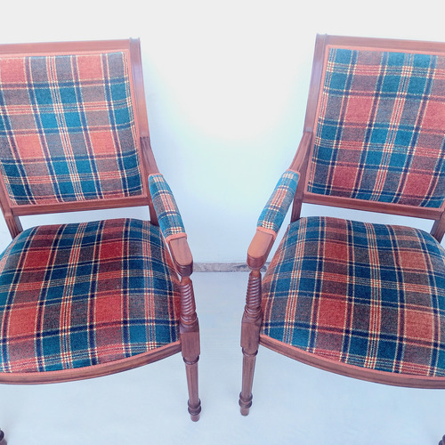 Sillon Butaca Ingles Con Posabrazos Tapizado A Nuevo Miralo (Usado)