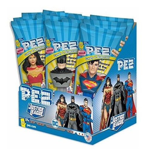 Pez Dc Comics Liga De La Justicia Surtido De Caramelo Dispen