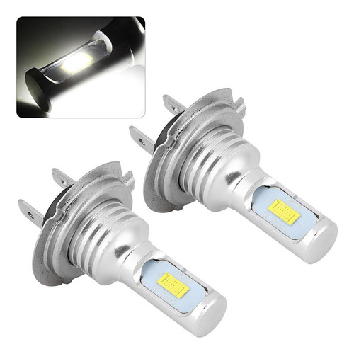 2pcs 80w 6000k H7 Led Coche Niebla Luz Blanca 12-24v
