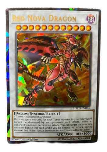 Yugioh, Red Nova Dragon Ct07-en005 Limited Edition, Tarjeta.