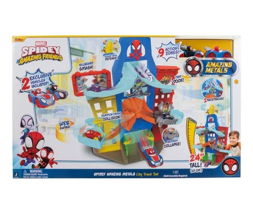 Set Spidey Y Sus Amigos Juego De Pistas Urbanas Premium