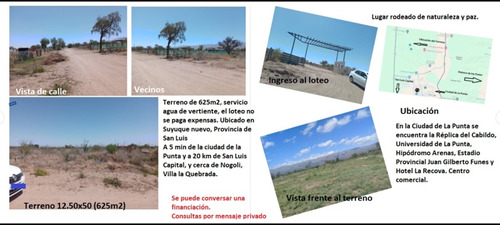 Terreno En Venta 625 M2 (12,50m ×50m)