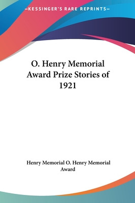 Libro O. Henry Memorial Award Prize Stories Of 1921 - O. ...