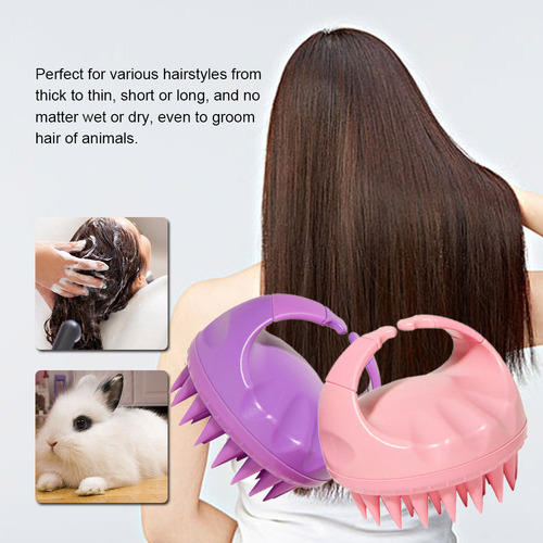 A Cepillo Masajeador De Champú Para Cabello Y Cuero