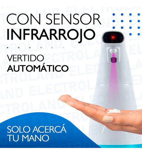 Imagen 3 de 10 de Dispenser Jabon Liquido Detergente Automatico 400ml Jabonera