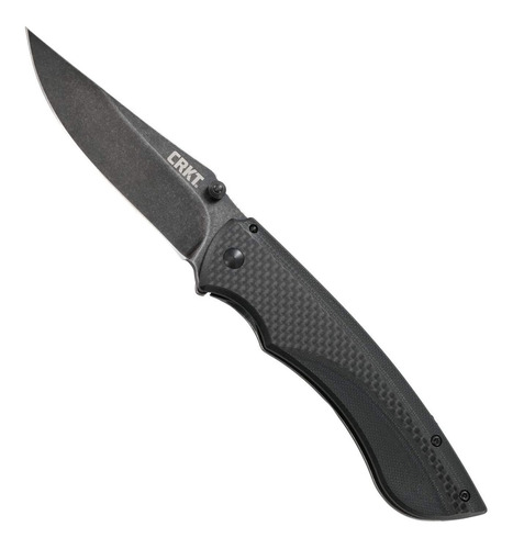 Cuchillo Navaja Plegable Crkt Burnout Edc Punta Caida Negro