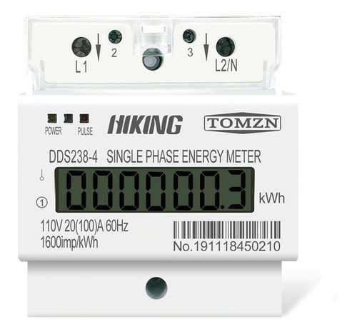 Medidor Consumo De Energia Digital Monofásico 110v 127v 100a