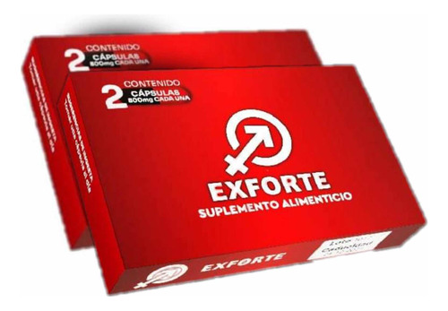 Exforte Vigorizante 100%natural 2 Cajas (4 Cápsulas)