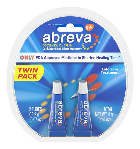 Set De 2 Tubos De Crema Abreva Docosanol Para El Herpes