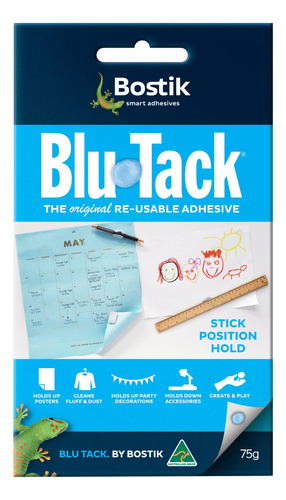 Adhesivos Reutilizables Blu-tack Color Azul Claro