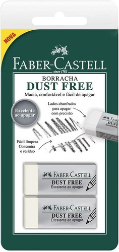Borracha Dust Free - Kit Com 2 Borrachas - Faber Castell