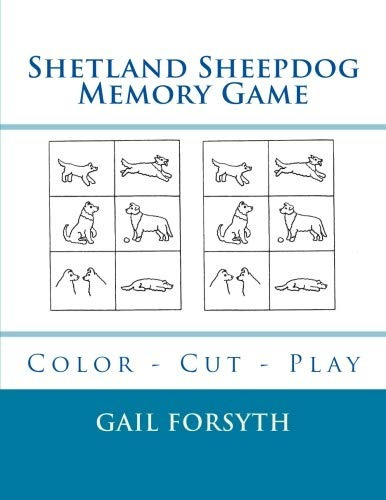 Shetland Sheepdog Memory Game Color  Cut  Play