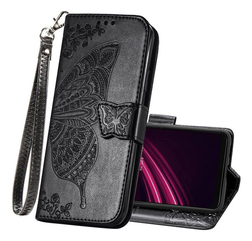 Para T-mobile Revvl V+ 5g Funda Cuero Pu Cartera Ca4900