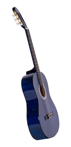 Imagen 2 de 11 de Guitarra Criolla Niño Parquer Azul Principiante Con Funda