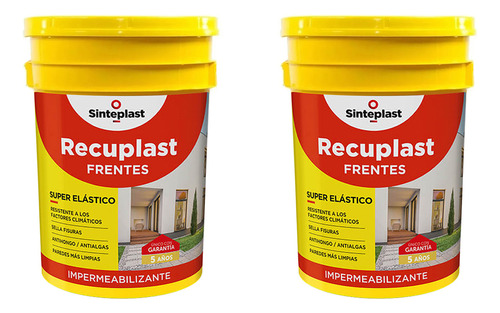 Recuplast Frentes Blanco 2 X 4 L. Impermeabilizante Pintumm