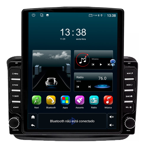 Multimidia Tesla Pajero Dakar 07/16 9,7p Android 64gb Adak