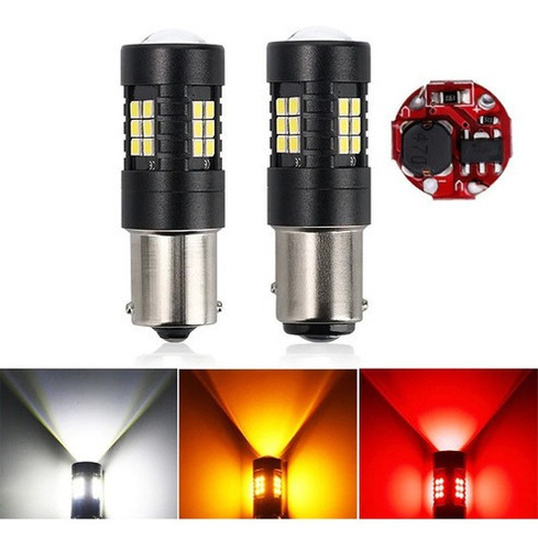 2 Ampolletas Led 1157 Bay15d 5w Doble Contacto 21smd 1000lm