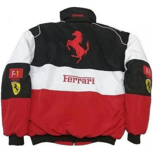 Chaqueta Vintage De Carreras De Motos De Otoño De Ferrari