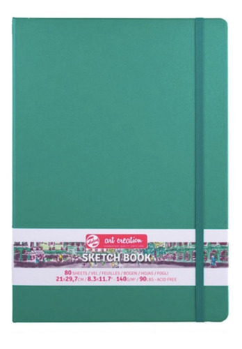 Libreta Art Creation Verde Bosque 21x30cm 140gr 80hjas.
