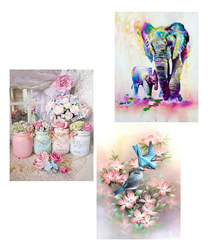 5d: Z Kits De Flores For Adultos Pintura Por Números
