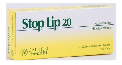 Stoplip 20 Mg 30 Comprimidos | Atorvastatina