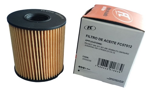 Filtro Aceite Peugeot 206-207-307-408 Centauro S30 C2-c3-c4