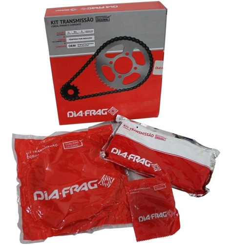 Kit Relação Cg 125 95 A 99 Transmissão Dft-09428 Dia-frag