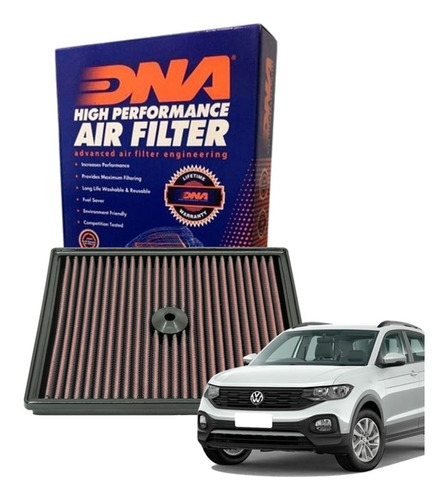 Filtro Ar Inbox Lavavel Dna Vw T-cross 1.0 200tsi 2020 21