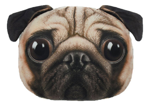 Cojín Decorativo Forma De Perro Pug Sofá, Silla, Cama...