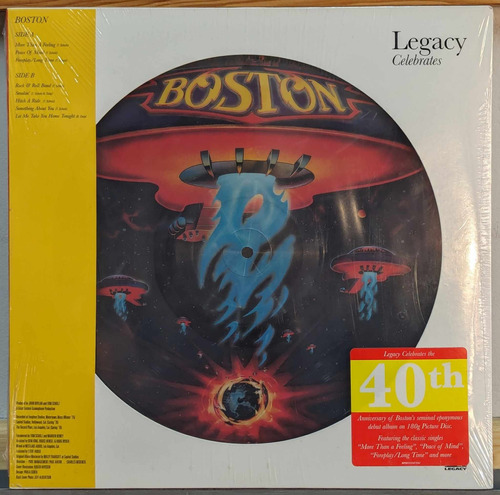 Boston Legacy Celebrates 40th / Vinyl Lp Picture Disc Nuevo