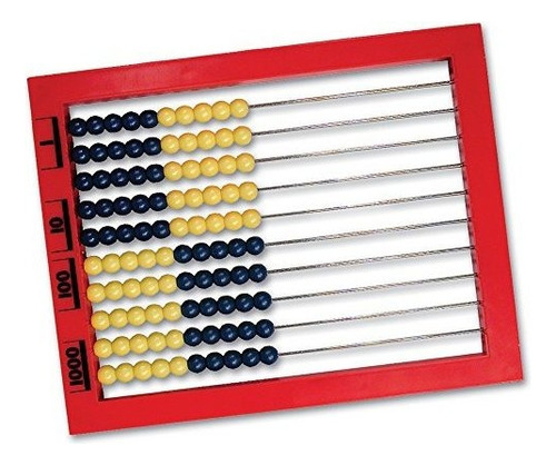 Recursos De Aprendizaje 2-color Desktop Abacus, Red Fr