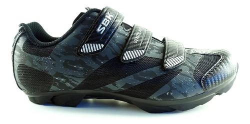 Zapatilla Ciclismo Mtb Sbk Triple Velcro Suela Rigida Salas 