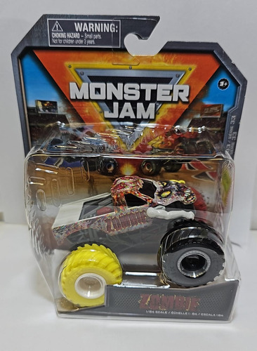 Monster Jam Mini Vehículo 1:64 58701 2023 Srj Color ZOMBIE RUEDA AMARILLA-NEGRA