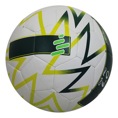 Balón De Fútbol Oka Pro 6.0 Híbrido Texturizado Número 4 Color Blanco/Verde