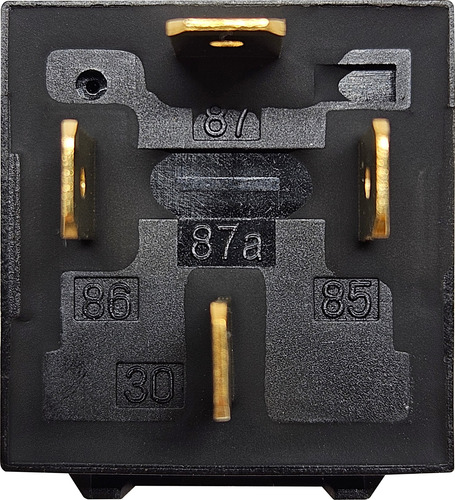 Relé Auxiliar Universal Som Farol Buzina 4 Terminais 12v 40a