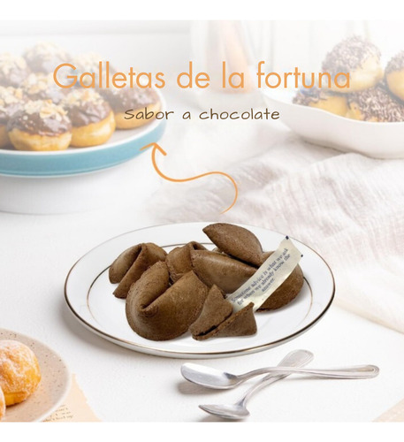 100 Galletitas De La Fortuna De Chocolate Msje En Español
